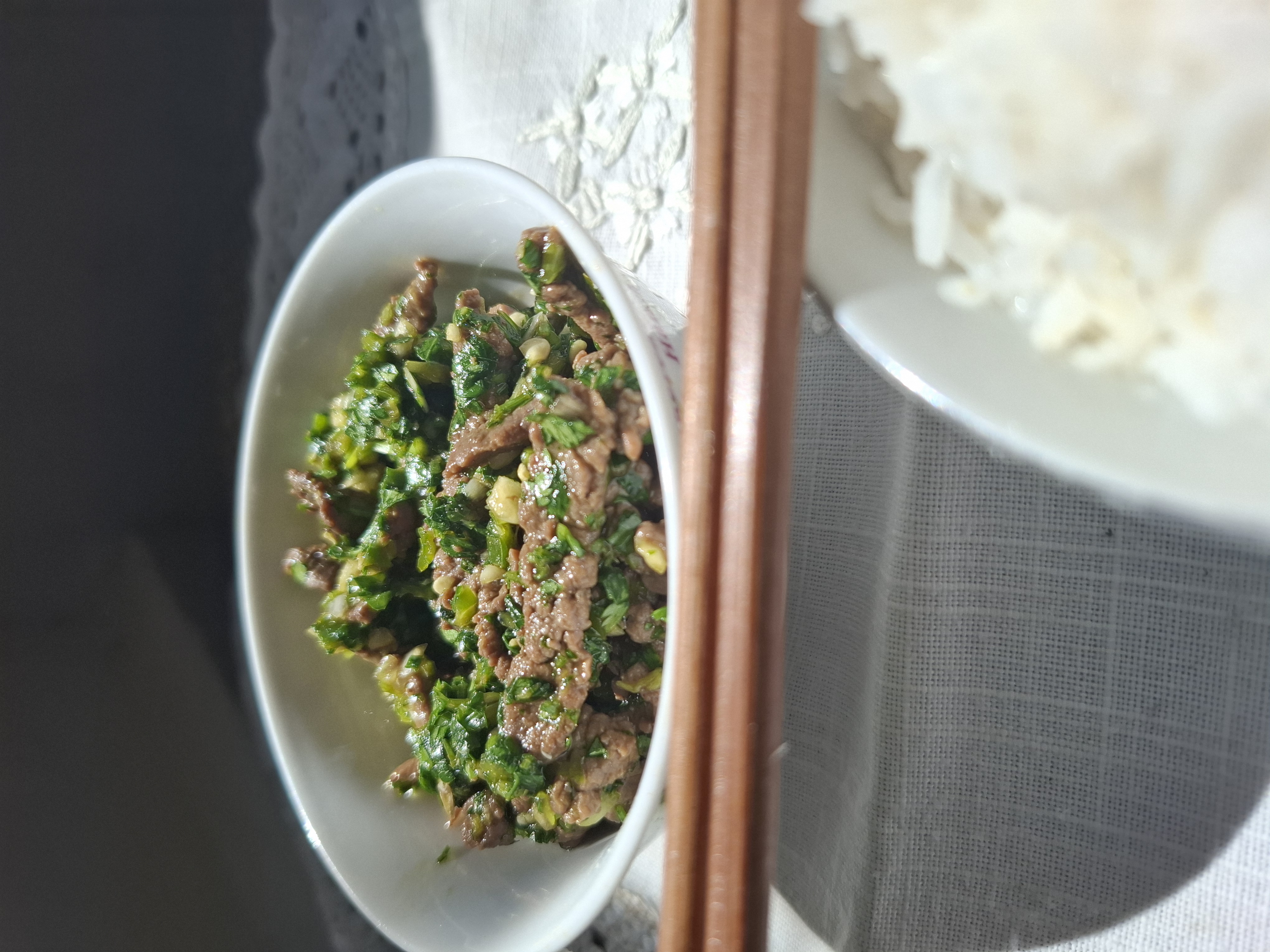 Emincé de boeuf style vietnamien